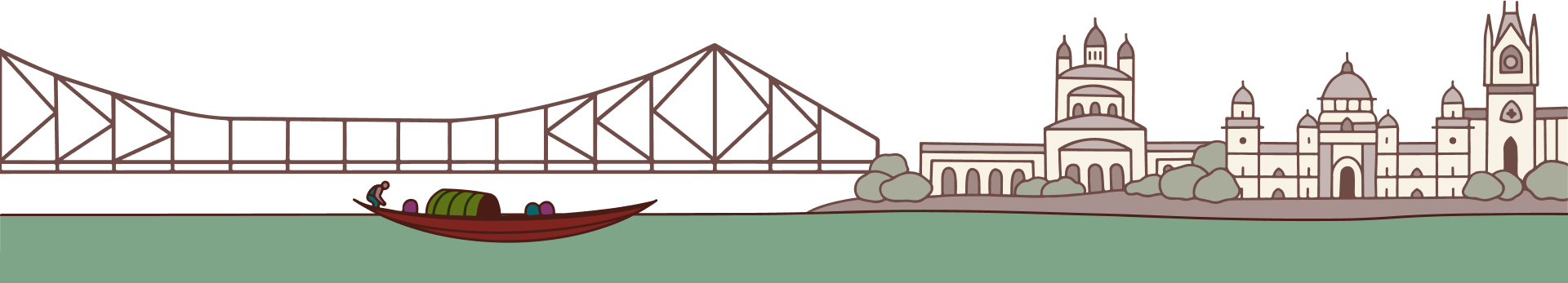 Kolkata Waters illustration